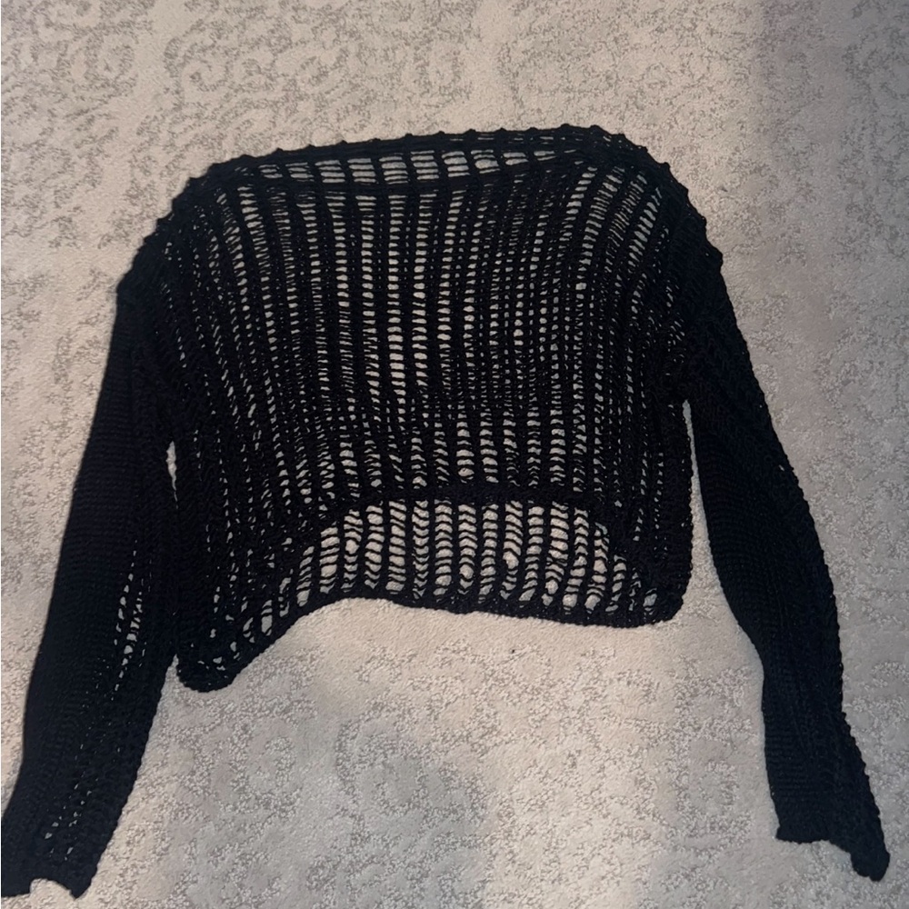 Elegant Black Knit Sweater